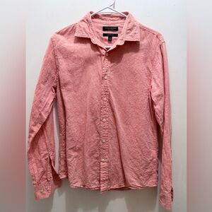 Banana Republic Men's Coral Button-Down Shirt